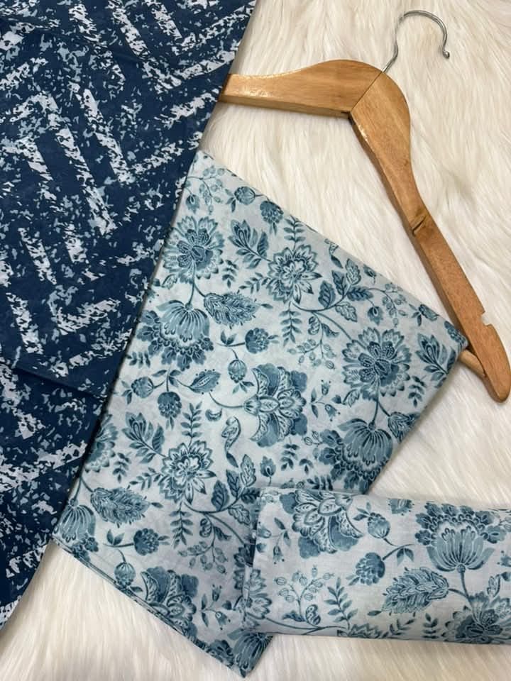 Bin Saeed Printed Lawn Unstitched 3 Piece Suit