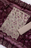 Bin Saeed Embroidered Stitched 3 Piece Suit