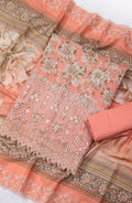 Bin Saeed Embroidered Stitched 3 Piece Suit