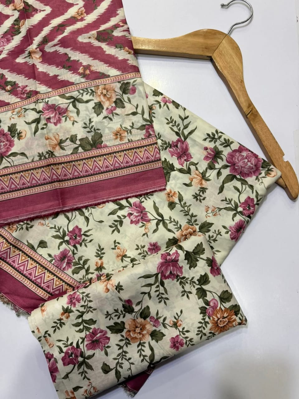 Bin Saeed Printed Lawn Unstitched 3 Piece Suit