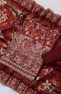 Bin Saeed Embroidered Stitched 3 Piece Suit