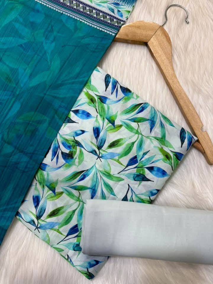 Bin Saeed Printed Lawn Unstitched 3 Piece Suit