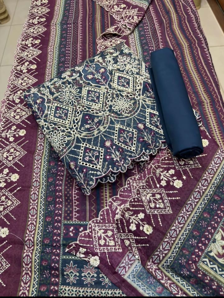 Bin Saeed 3 Piece Embroidered Lawn