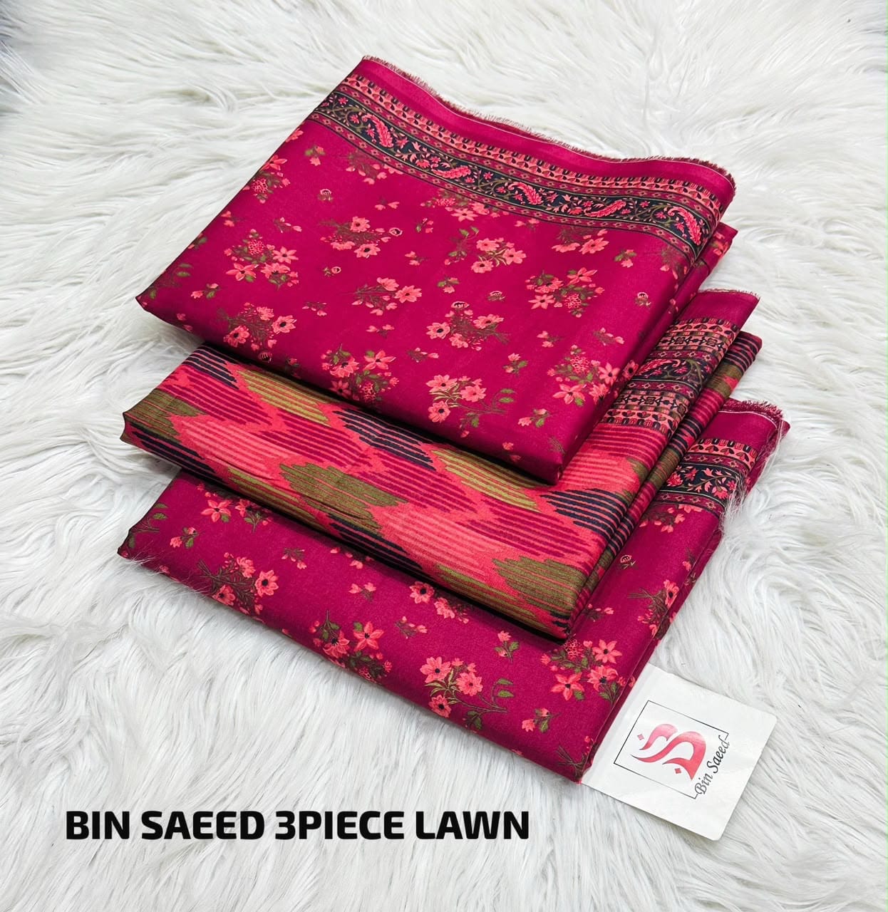 Bin Saeed Stitched 3 Piece