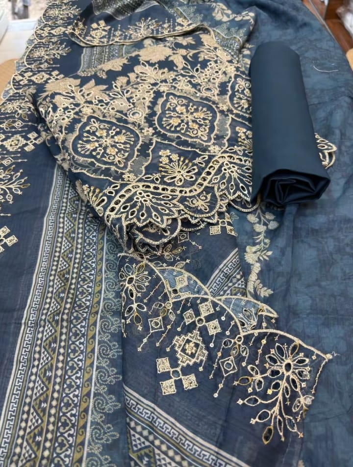 Bin Saeed 3 Piece Embroidered Lawn