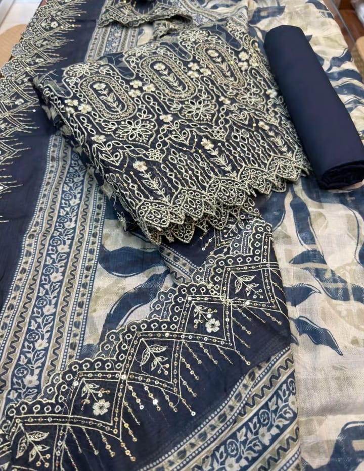 Bin Saeed 3 Piece Embroidered Lawn