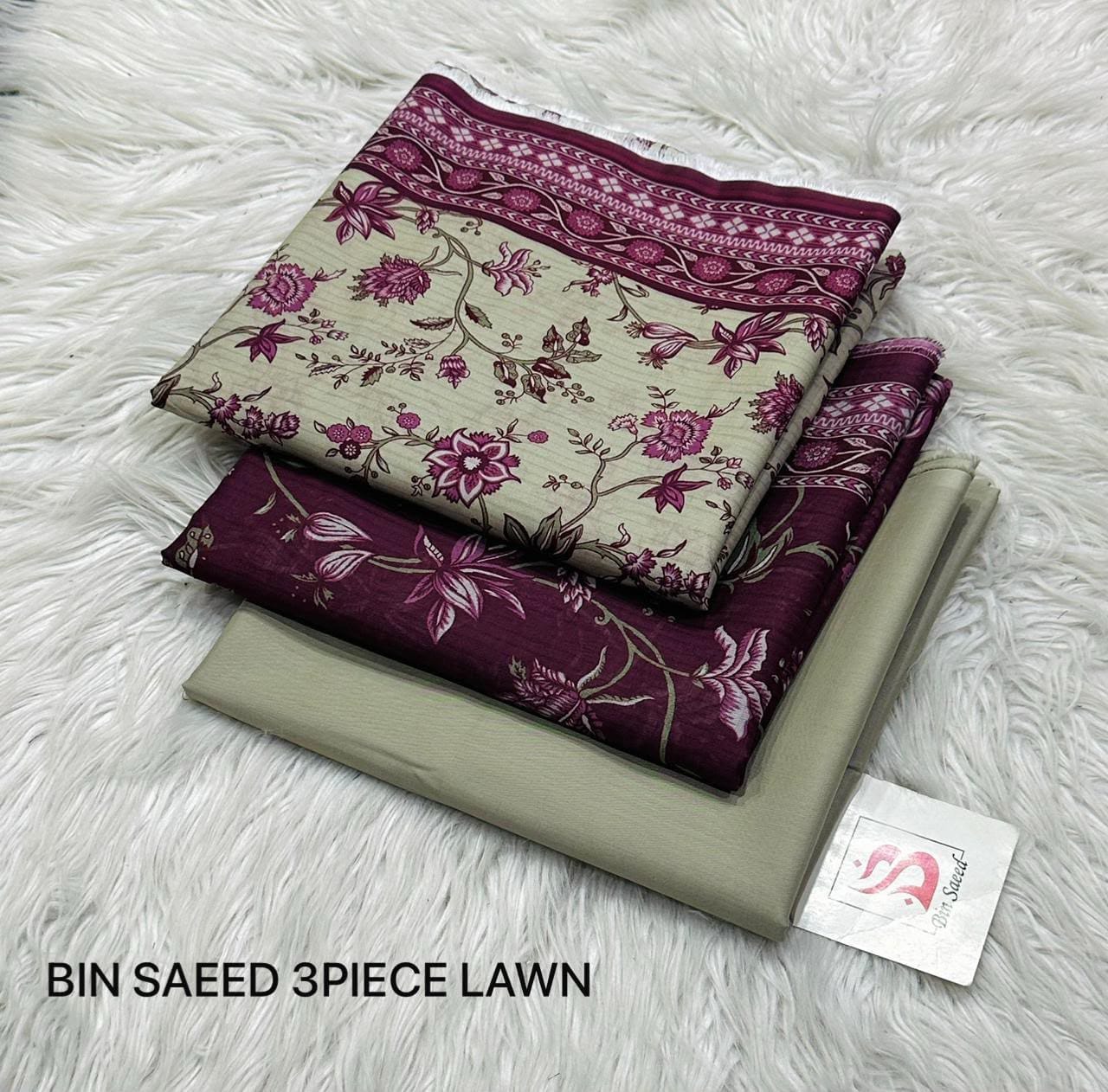 Bin Saeed Stitched 3 Piece