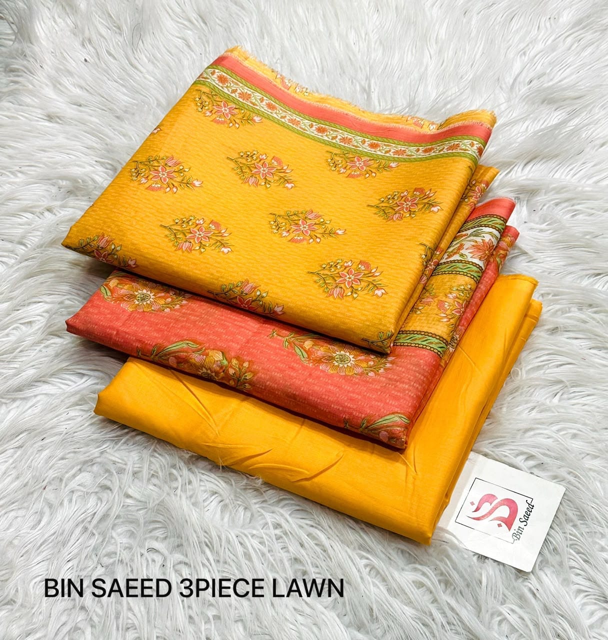 Bin Saeed Stitched 3 Piece
