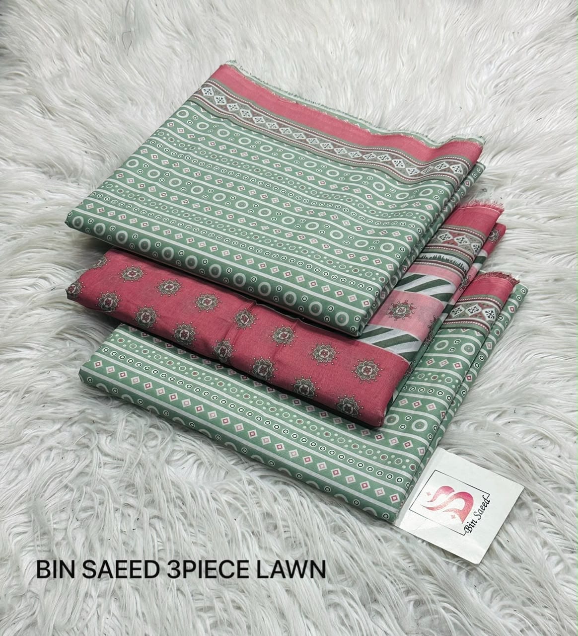 Bin Saeed Stitched 3 Piece