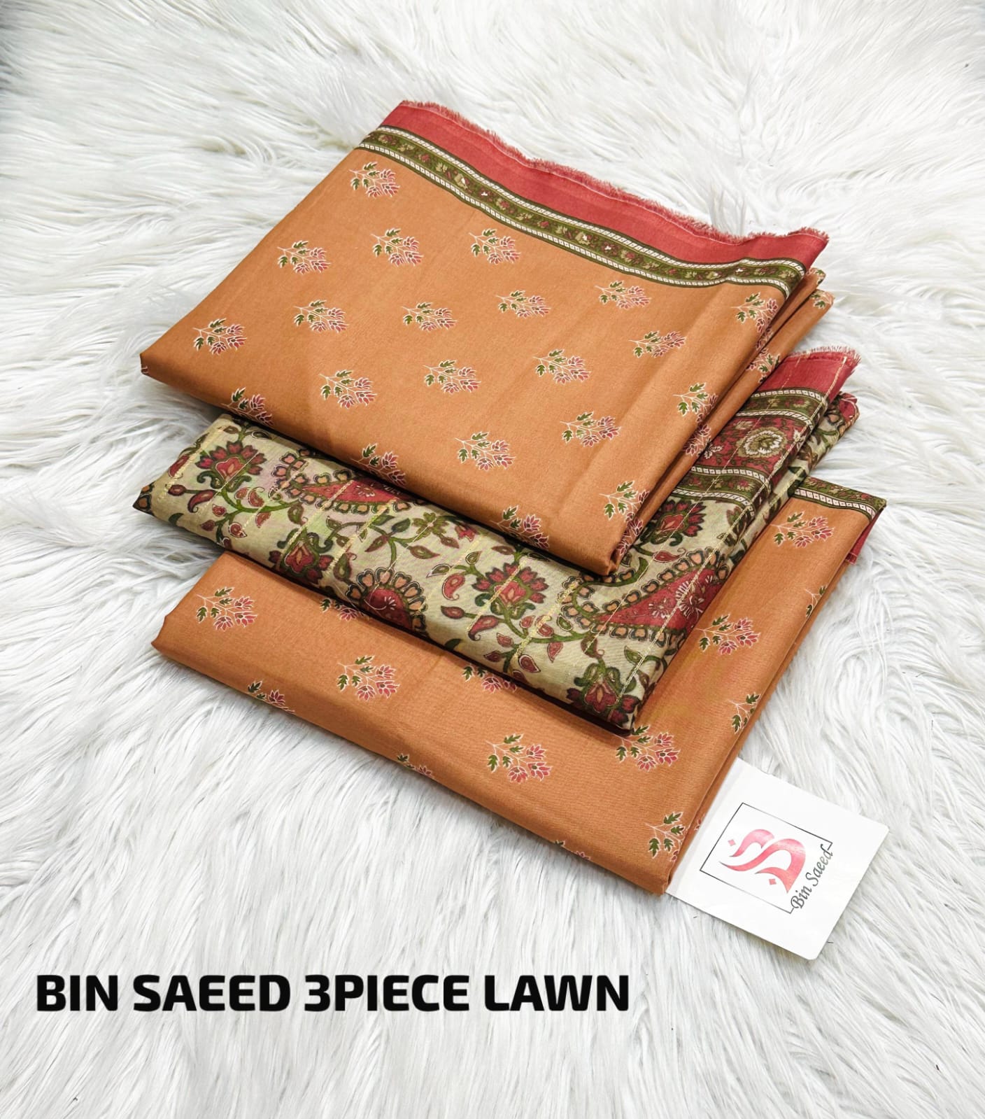 Bin Saeed Stitched 3 Piece