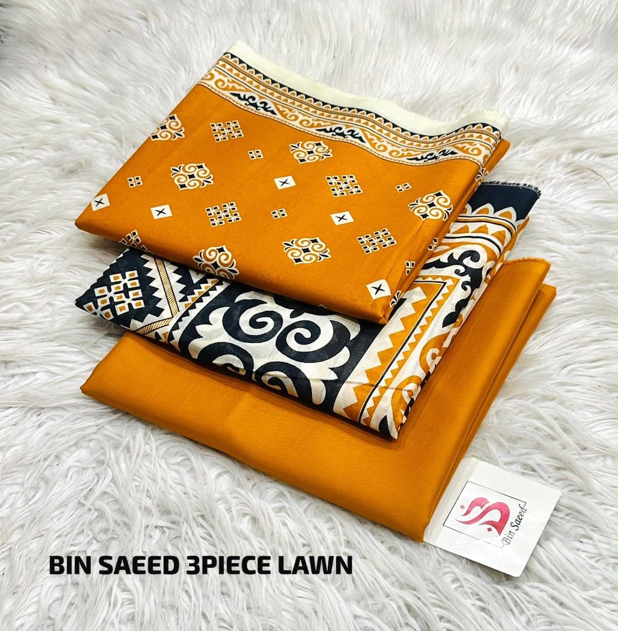 Bin Saeed Stitched 3 Piece