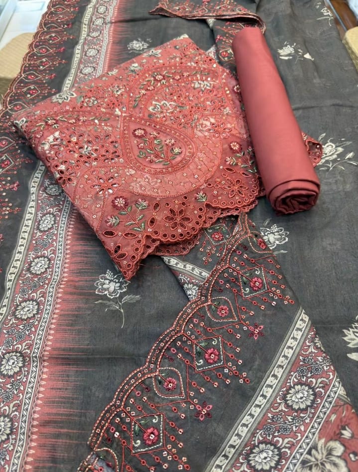 Bin Saeed 3 Piece Embroidered Lawn