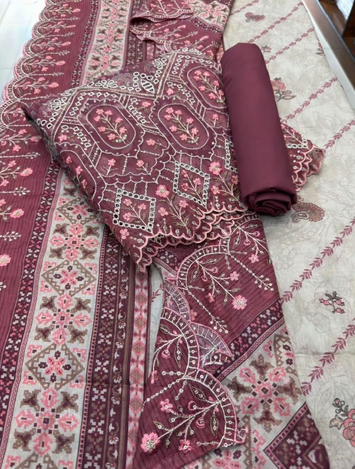 Bin Saeed 3 Piece Embroidered Lawn